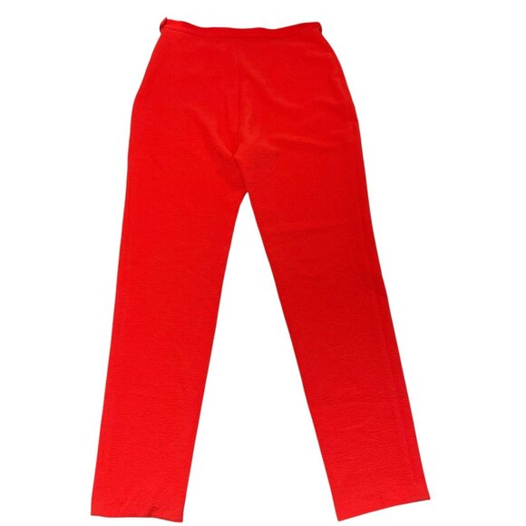 Rachel Comey Red Crepe Pants Trouser Lipstick Red Size 6 - Picture 2 of 8